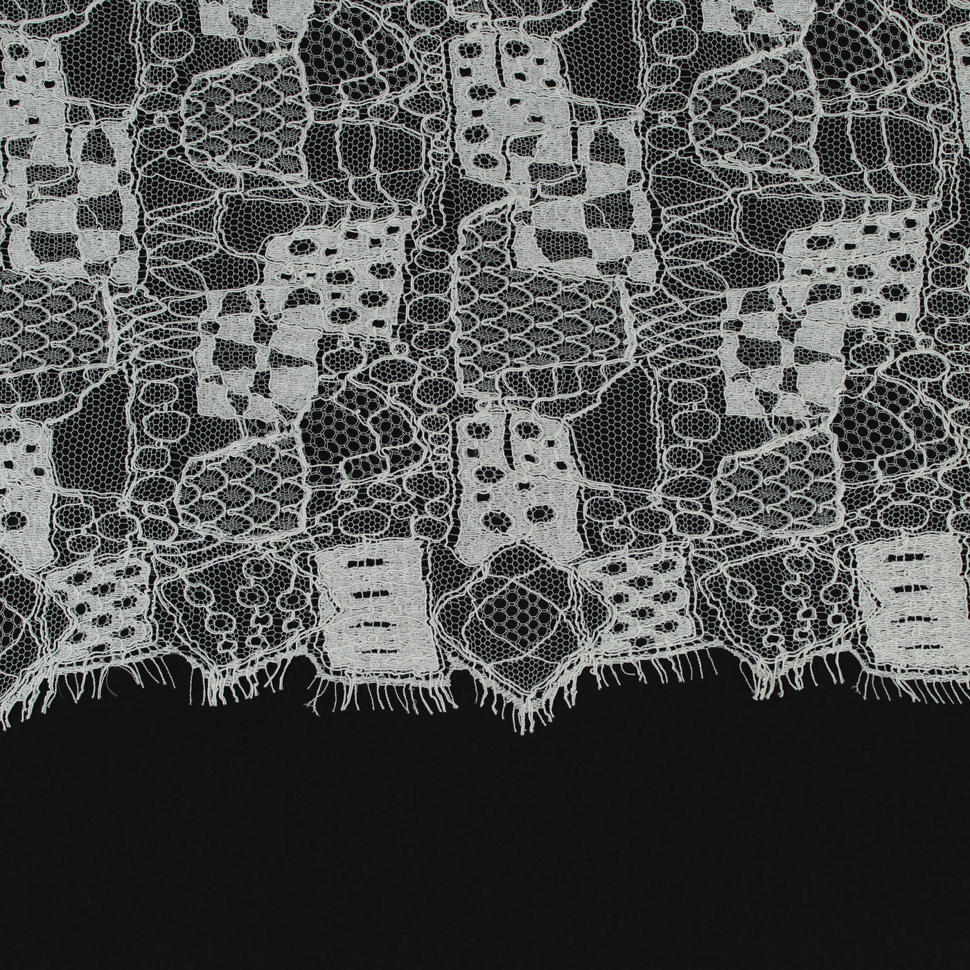 Baumwolle / Viskose / Nylon 39507 / Spitze